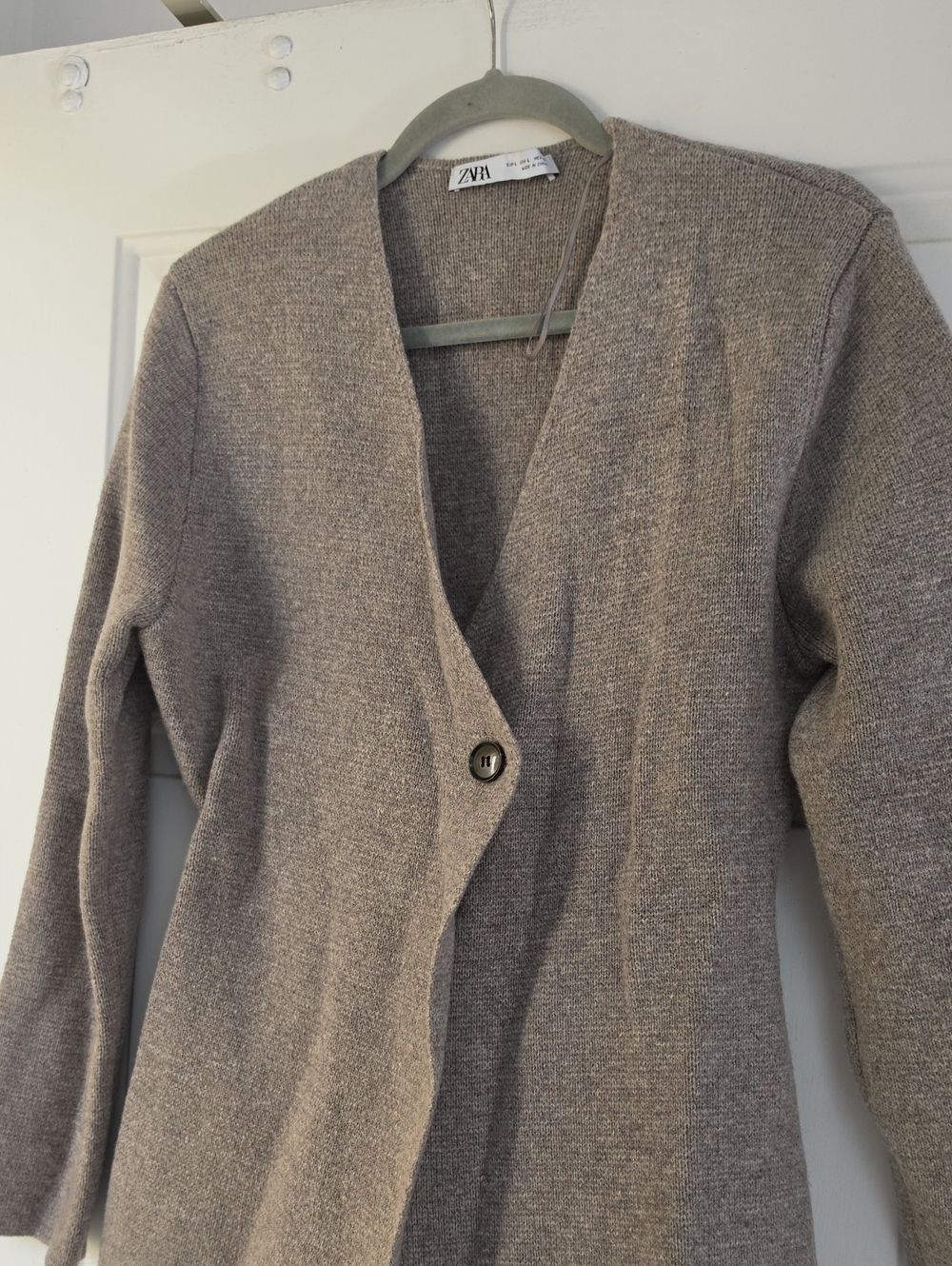 Zara Peplum Wool Knit Blazer - Picture 2 of 11